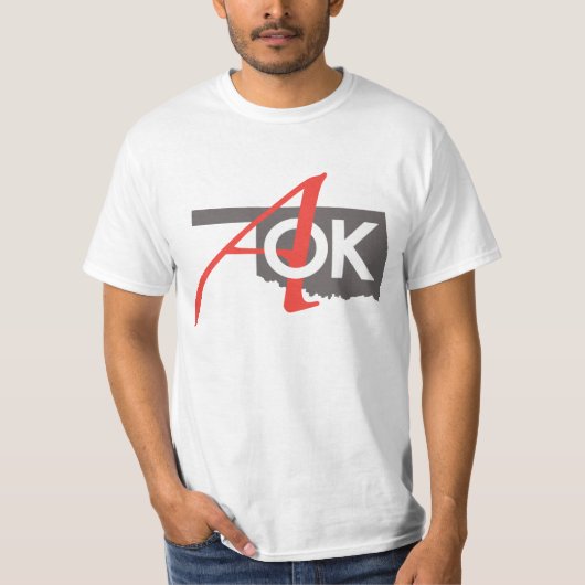 T-shirt Logo variable de couleur/style AOK (Devant)