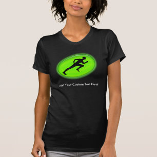 T-shirt Logo vert de forme physique de lueur