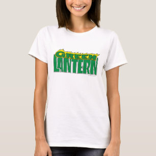 T-shirt Logo vert de lanterne - flammes jaunes