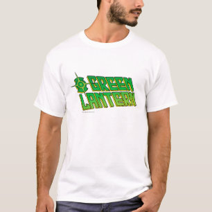 T-shirt Logo vert de lanterne - incliné