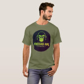 T-shirt Logo vert du studio Stressed Ape (Devant entier)