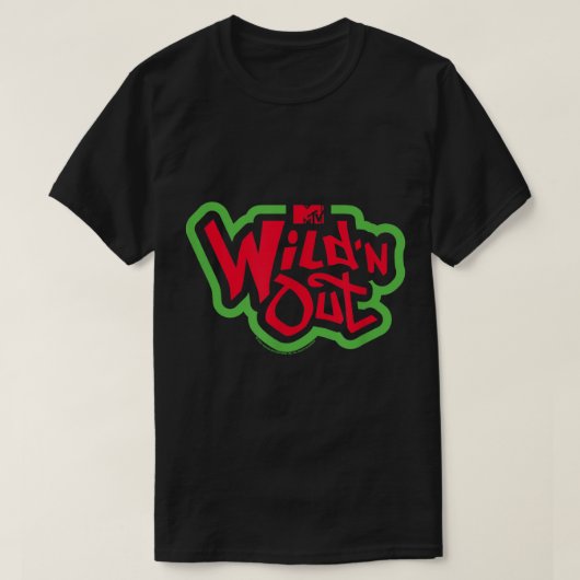 T-shirt Logo vert et rouge de Wild N Out  (Design devant)