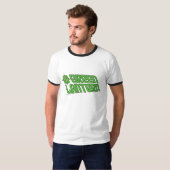 T-shirt Logo vert lanterne rayé (Devant entier)