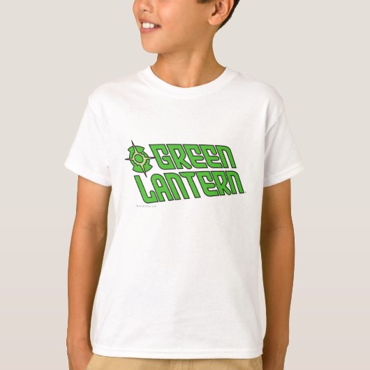 T-shirt Logo vert lanterne rayé (Devant)