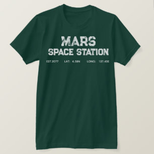 T-shirt Logo Vintage de la Station Spatiale de Mars - Astr