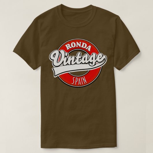 T-shirt Logo vintage Ronda Espagne (Design devant)