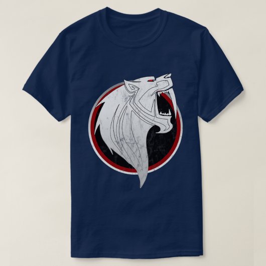T-shirt Logo Vintage Sabertooth Tiger (Design devant)