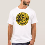 T-shirt Logo White Wake & Bake Custom Pizza<br><div class="desc">T-shirt employé de livraison de pizza et de réveil drôle. Idéal pour les fêtes et un cadeau ou des occasions spéciales. Visitez ma boutique pour la collection complète de t-shirts design.</div>
