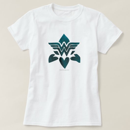 T-shirt Logo Wonder Woman Grunge (Design devant)