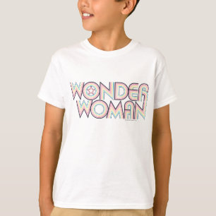 T-shirt Logo Wonder Woman Rainbow