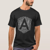 T-shirt Logo Wordcloud d'AngularJS (Devant)