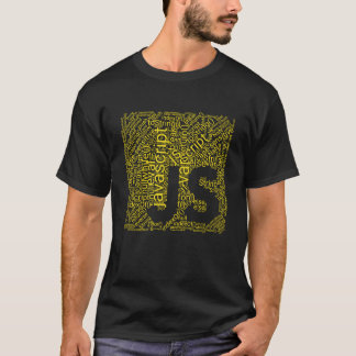 T-shirt Logo Wordcloud de Javascript