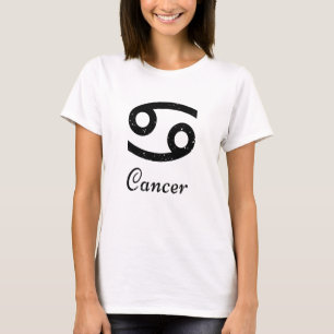T-shirt Logo Zodiac Cancer Noir