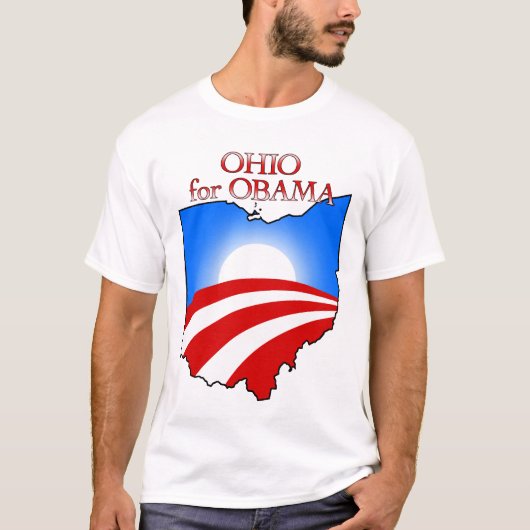 T-shirt L'Ohio pour Obama (Devant)