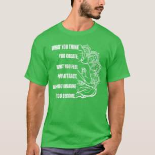 T-shirt Loi d'attraction de méditation Bouddha rétro