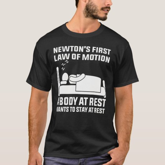 T-shirt Loi du cool Newton pour les hommes femmes Nerdy Sc (Devant)