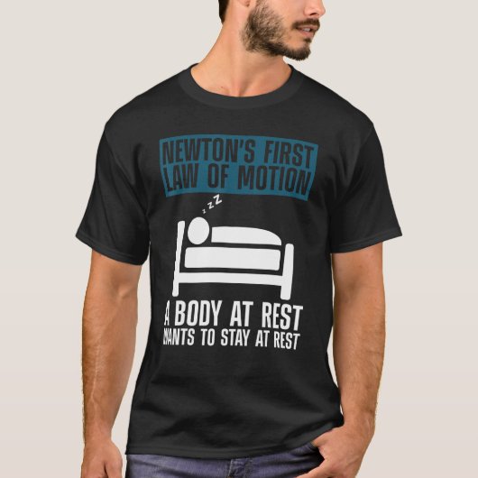 T-shirt Loi du cool Newton pour les hommes femmes Nerdy Sc (Devant)