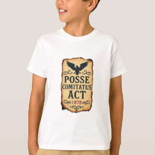 T-shirt Loi Posse Comitatus de 1878 Poster vintage