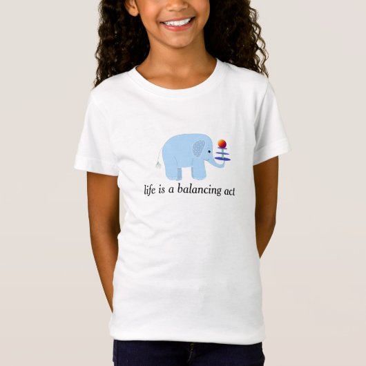 T-Shirt Loi sur l'équilibre des éléphants (Devant)