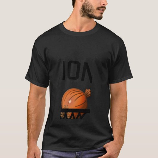T-shirt L'oignon dans un basket-ball Net ORIGINAL (Devant)