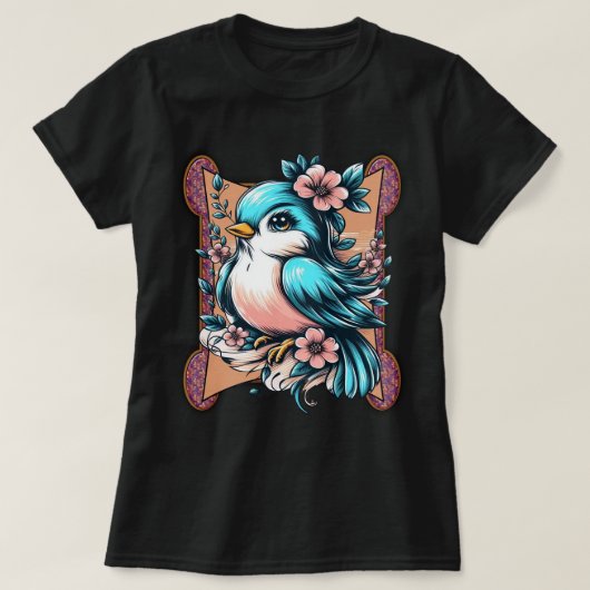 T-shirt L'oiseau de la Dame (Design devant)
