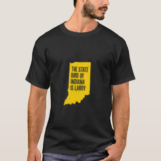 T-shirt L'Oiseau De L'Indiana Est Larry Funny Indiana M