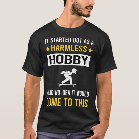T-shirt Loisir inoffensif longskate Longboard Longboarder (Devant)