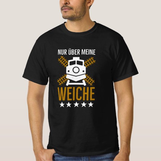 T-shirt Lokführer Weiche lustige Eisenbahner Sprüche (Devant)