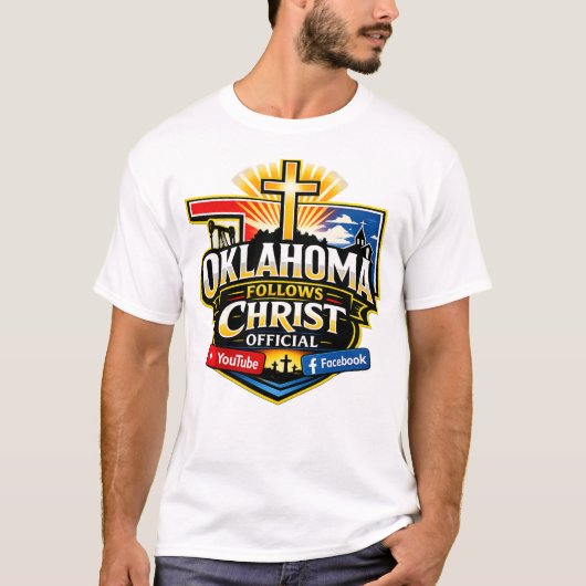 T-shirt L'Oklahoma suit le Christ officiel (Devant)