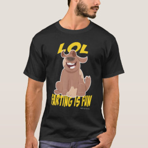 T-shirt LOL Farting est un chien amusant rire pendant que 