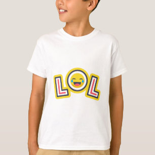 T-shirt LOL Smiley Emoji garçons - drôle éclater d