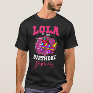 T-shirt Lola De L'Anniversaire Princess Roller Skates Pati