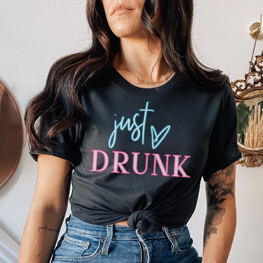 T-shirt LOLA Drunk in Love Just Drunk Neon Bachelorette