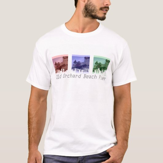 T-shirt L'Old Orchard Beach Pier (Devant)