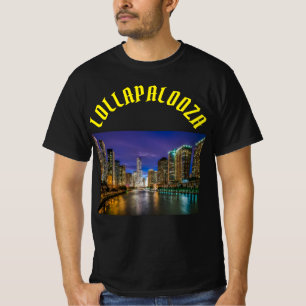 T-shirt Lollapalooza music festival de design