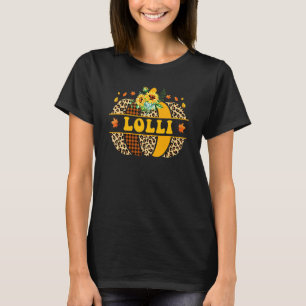 T-shirt Lolli Citrouille Léopard Tournesol Automne Action