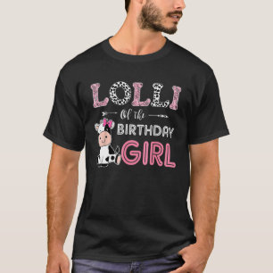 T-shirt Lolli de la grand-mère vache de la ferme de la fil