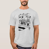 T-shirt Lollipop Man contrôle les écoliers avec Lollipop (Devant)