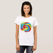 T-shirt Lollipop Rainbow Swirl (Devant entier)