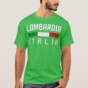 T-shirt Lombardia Italia Italie Design de typographie