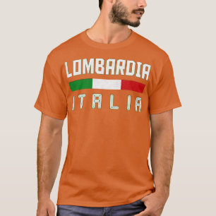 T-shirt Lombardia Italia Italie Design de typographie