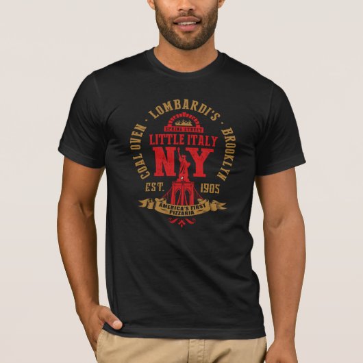 T-shirt Lombardis la peu d'Italie New York (Devant)