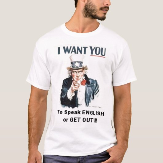 T-shirt l'Oncle Sam I vous veulent (Devant)