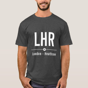 T-shirt London Heathrow LHR Airport Code - Aviation