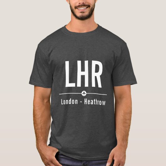 T-shirt London Heathrow LHR Airport Code - Aviation (Devant)