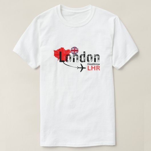 T-shirt London LHR Airport Code T (Design devant)