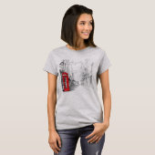 T-shirt London Red Booth Artistic Pas de sous-base (Devant entier)