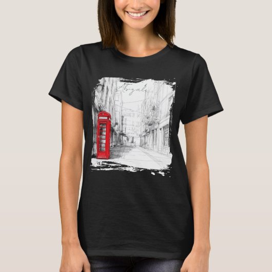 T-shirt London Red Booth Artistic White Sous-base (Devant)