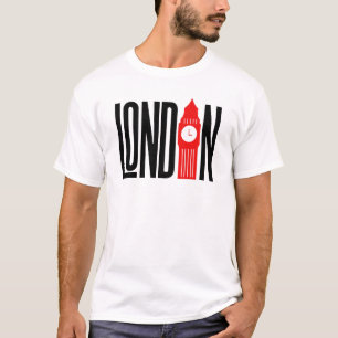 T-shirt London Skyline Retro City Pride Design