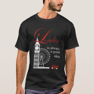 T-shirt London Souvenirs Cadeaux Hommes Femmes Big Ben Red
